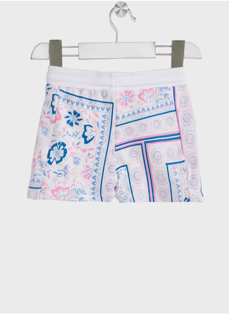 GUESS - Kids Flowers Print Shorts - Image 1