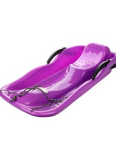 BLOOMING TIME Kids Double Skiing Board With Rope Ideal for Sand Grass and Snow Adventures (purple)  - Image 1