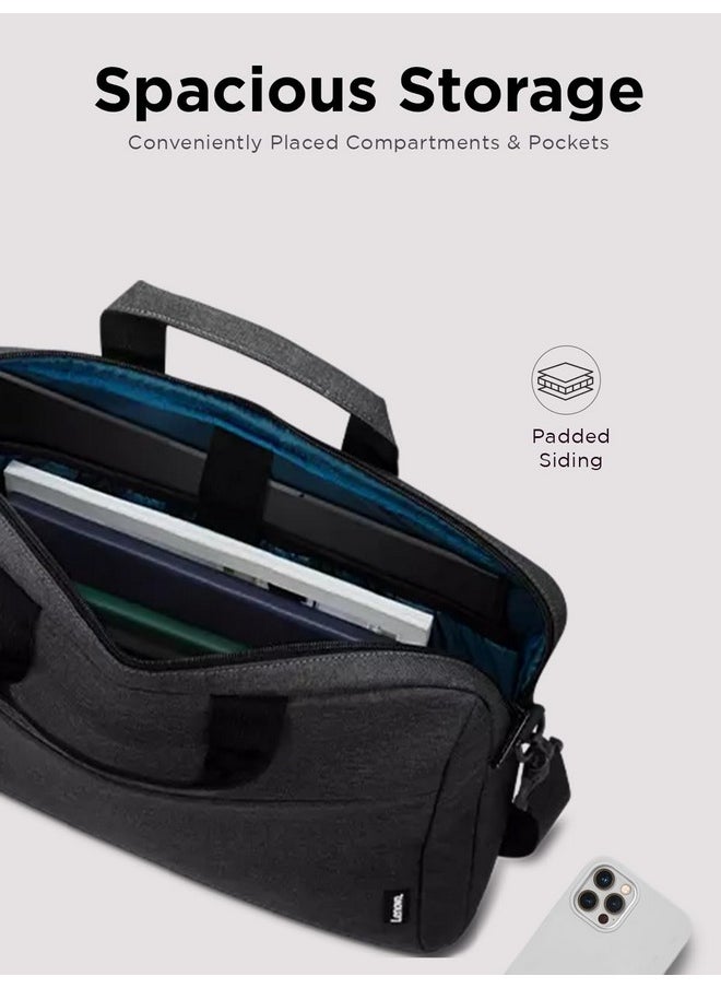 Lenovo Lenovo Laptop Bag T210, Messenger Shoulder Bag for Laptop or Tablet, Sleek, Durable & Water-Repellent Fabric - 12 Inch  - Image 3