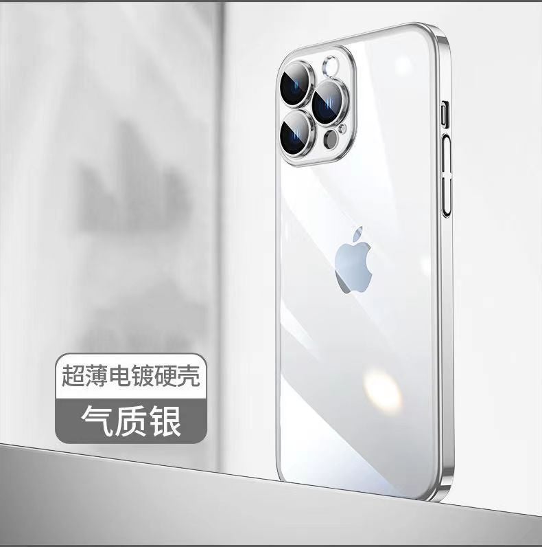 iPhone16E phone case does not yellow 16promax all-inclusive PC hard shell for Apple 15 phone case transparent 1 - Image 1