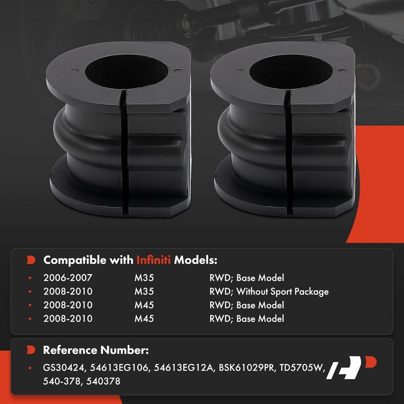 A-Premium Front Sway Bar Bushing Kit for Infiniti - Image 2