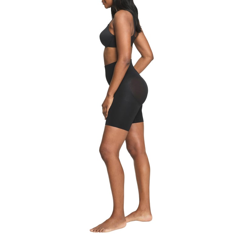SPANX ASSETS Mid-Thigh Short - Seamless Shapewear- Ultra-Firm Compression - Comfortable Thigh & Tummy Control - Very Black - Large - Image 2