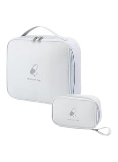 erorex First Aid Bag, First Aid Kit Organizer, First Aid Empty Kit, Oxford Fabric Foldable Design Metal Zipper Practical Portable Storage Bag, Suitable for Personal, Home, And Even Office Environments  - Image 1