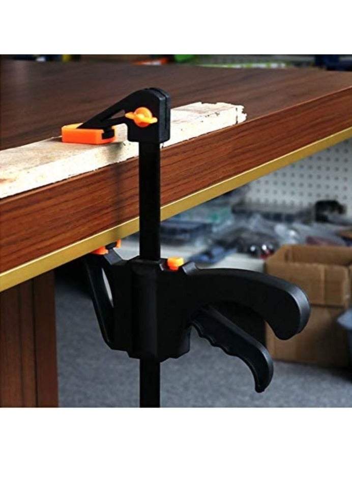 Rubik 8-inch F Clamps Carpenter Tools Quick Grip Clip 8-inch Heavy Duty Bar Clamp Spreader Rocker Clip DIY Hand Tool Kit for Wood Working (Pack of 4pcs) - Image 4