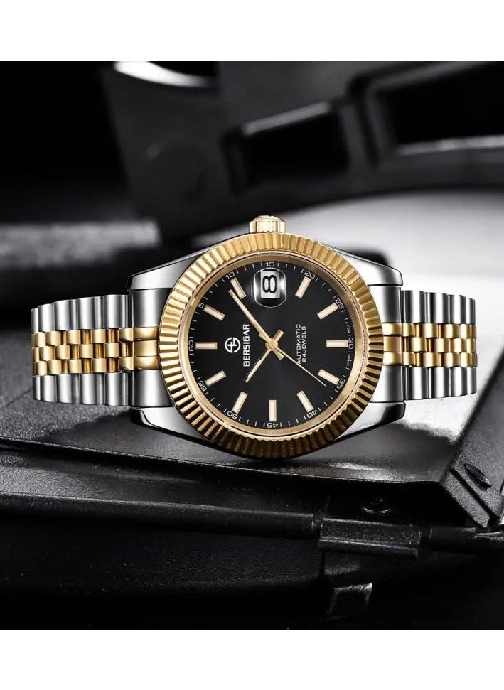 BERSIGAR - Bersigar BG-1645 Luxaura Design Stainless Steel Automatic Water Resistant Watch - Image 1