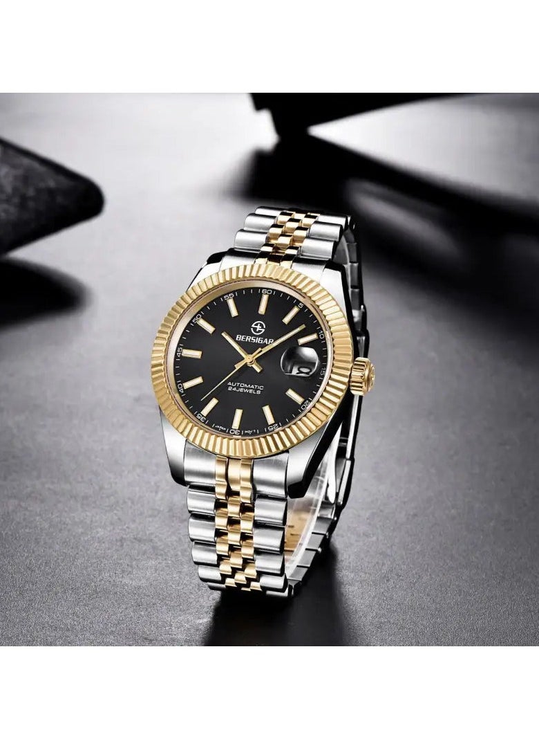 BERSIGAR - Bersigar BG-1645 Luxaura Design Stainless Steel Automatic Water Resistant Watch - Image 1