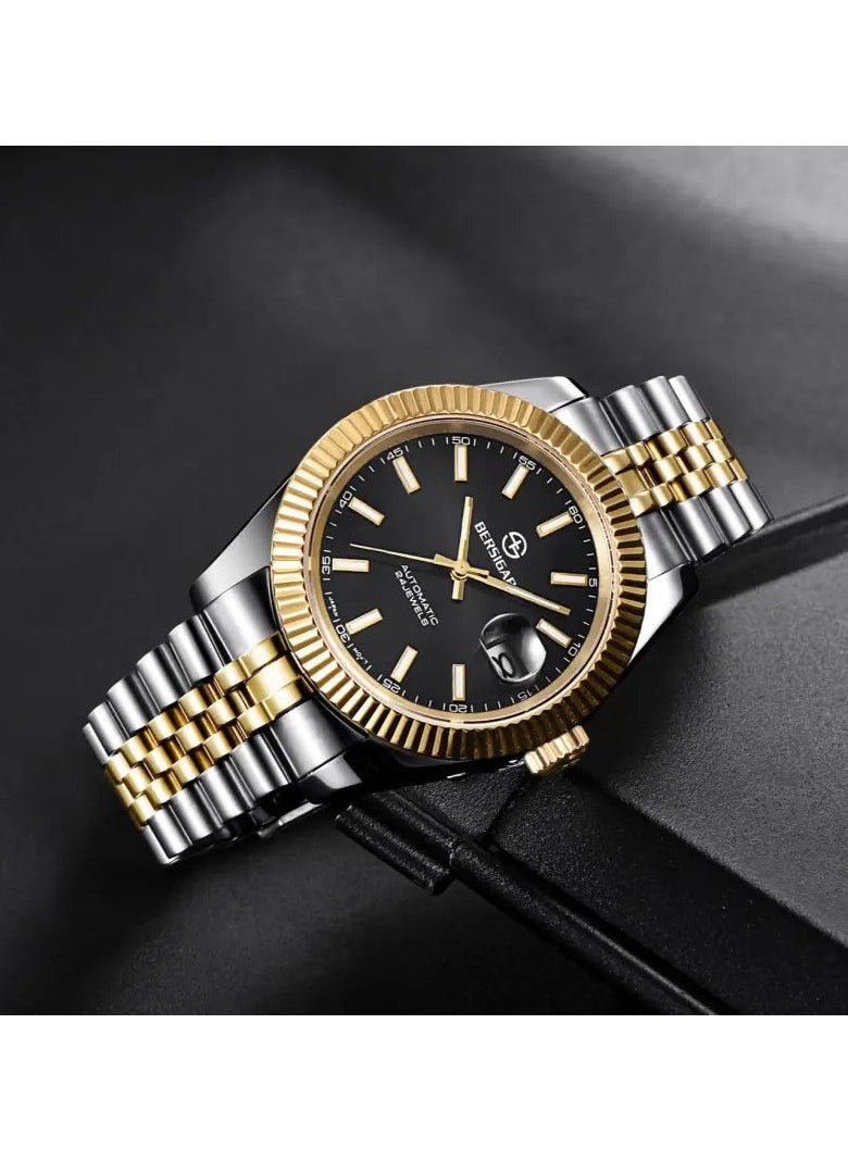 BERSIGAR - Bersigar BG-1645 Luxaura Design Stainless Steel Automatic Water Resistant Watch - Image 1