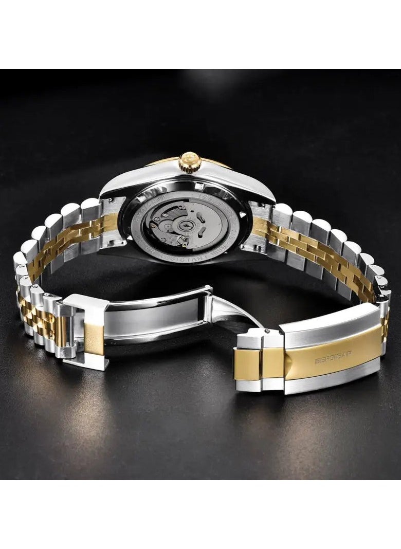 BERSIGAR - Bersigar BG-1645 Luxaura Design Stainless Steel Automatic Water Resistant Watch - Image 1