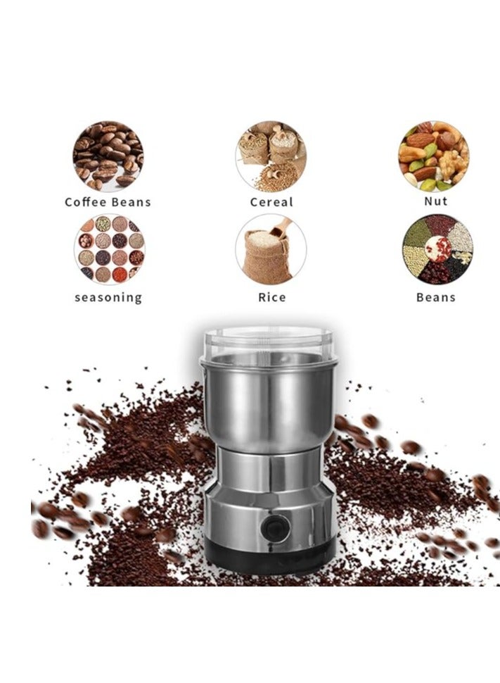 Electric Coffee Grinder, 150W 300ml Stainless Steel Electric Coffee Machine Bean Grinder Blenders for Kitchen Office Home Use Grains Grinding Machine  - Image 5