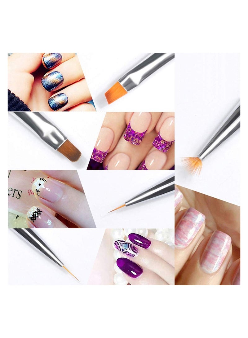 ORiTi 20-Piece Nail Art Pens Kit Painting Polish Design Tools Set - Image 3