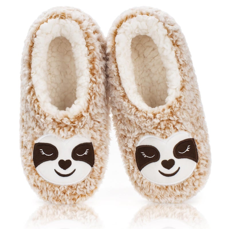 cosyone1997 Sloth Slippers for Women Indoor Soft Sole, Cute Animal Slipper Socks Inspired Style, Adult Size 7â€“8 - Image 1