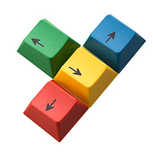 Kelendle 4 Pcs Personalized Colorful PBT Cherry Profile Gaming Keycaps Replacement for Mechanical Keyboard MX Switch (RGBY Arrows) - Image 3