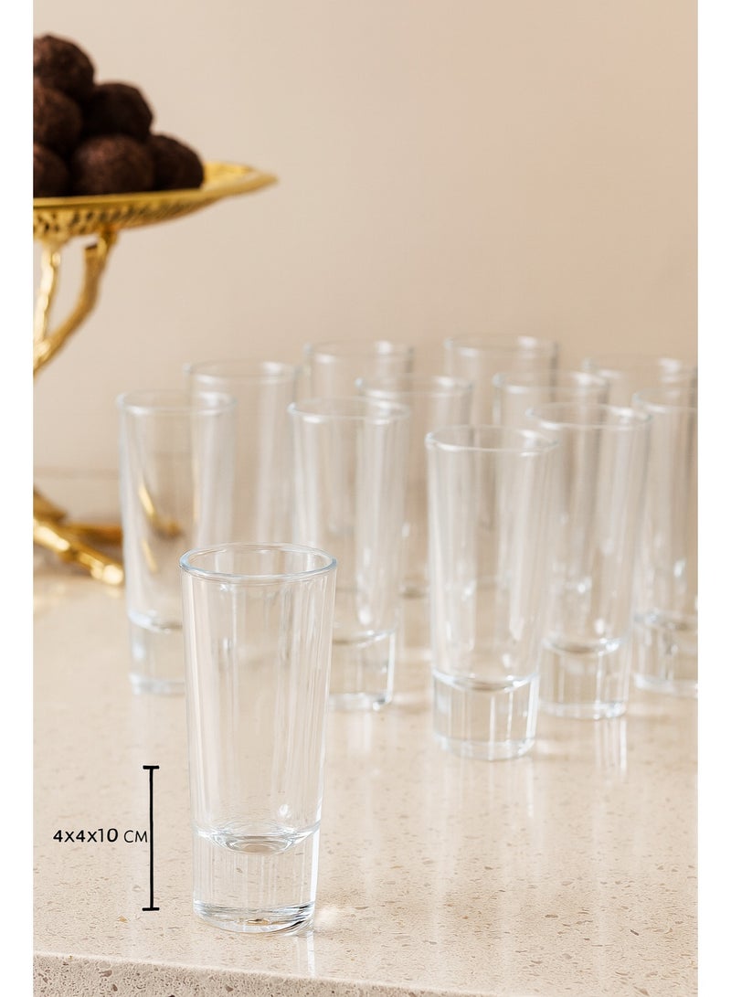 Dania 12 Piece drinkware set Clear Glass
4x4x10 cm - Image 1