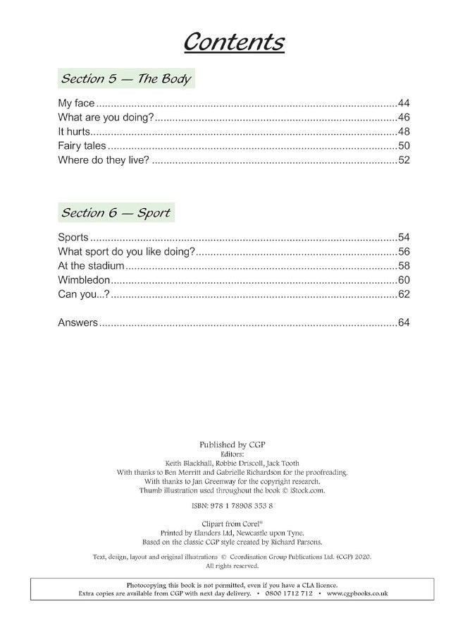 Coordination Group Publications Ltd (CGP) KS2 French Targeted Question Book - Year 4 - Image 4