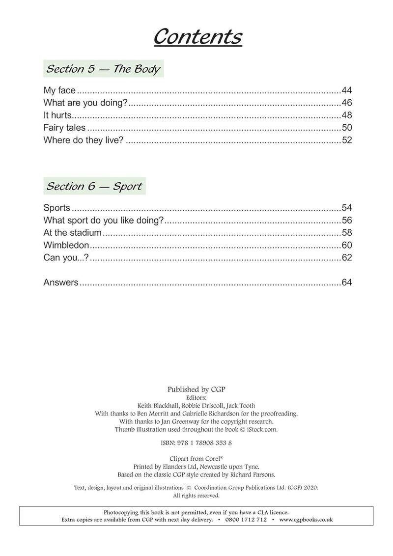 Coordination Group Publications Ltd (CGP) KS2 French Targeted Question Book - Year 4 - Image 4