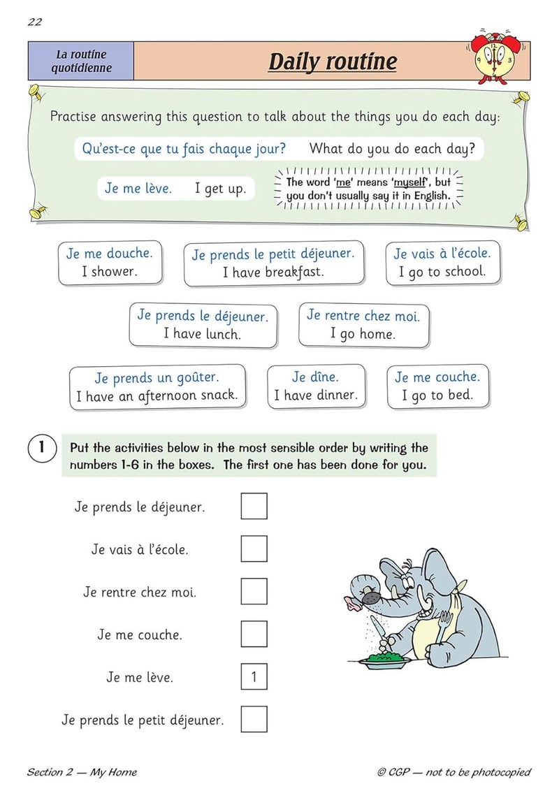 Coordination Group Publications Ltd (CGP) KS2 French Targeted Question Book - Year 4 - Image 5