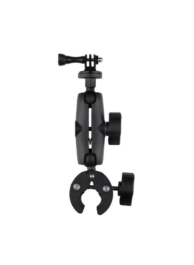 Suitable For Gopro Sports Camera Bracket Motorcycle Rearview Mirror Riding Recorder Fixed Strong Clip Bracket-Color:Long Powerful Clamp Bracket - Image 1