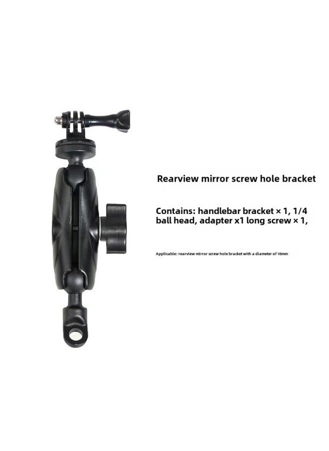 Suitable For Gopro Sports Camera Bracket Motorcycle Rearview Mirror Riding Recorder Fixed Strong Clip Bracket-Color:Long Powerful Clamp Bracket - Image 3