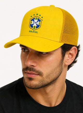 Brazil Cap with Long Brim, Mesh Back, Adjustable Snapback - view 3