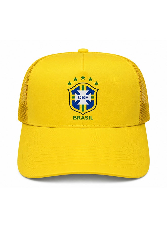 Toyland Brazil Cap with Long Brim, Mesh Back, Adjustable Snapback - Image 1