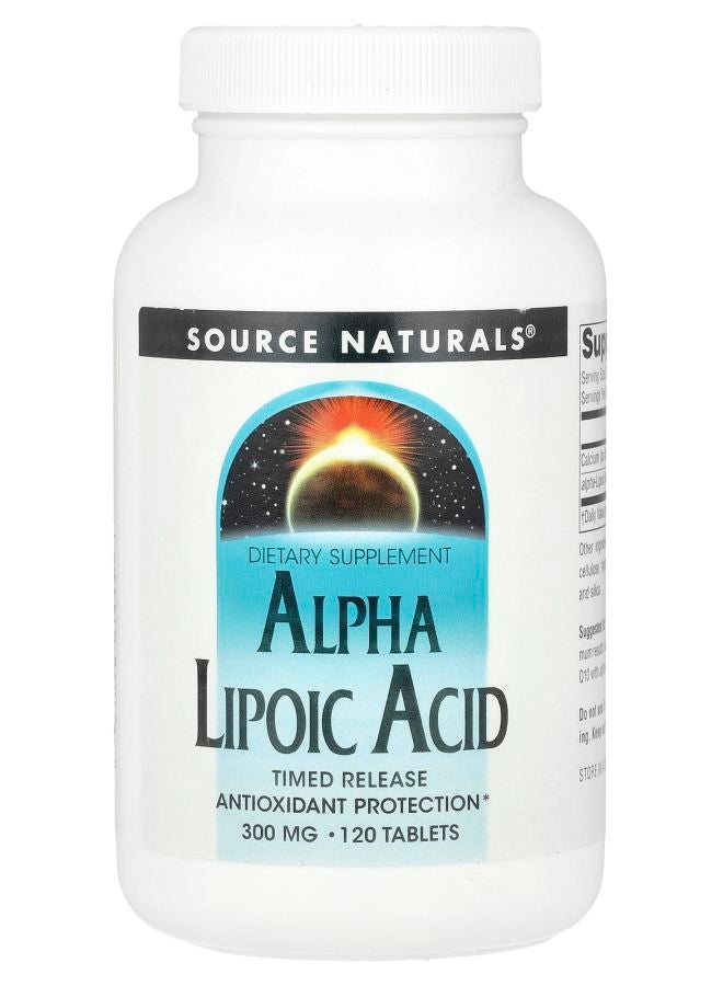 Source Naturals Alpha Lipoic Acid 600 mg 120 Tablets (300 mg per Tablet)