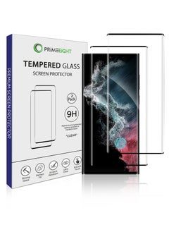 PRIMEEIGHT [2 PACK] Samsung Galaxy S22 ULTRA Screen Protector 6.8 Inch Display - Ultra Thin 9H Hardness Tempered Glass Easy to Install HD Clear Screen Protector S22 ULTRA  - Image 1