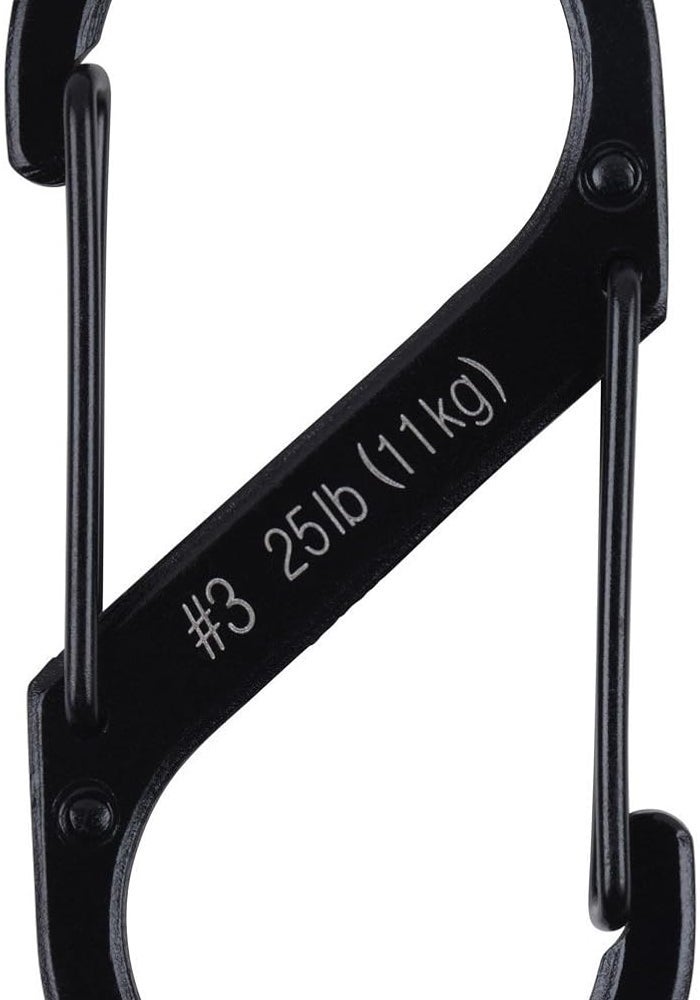 Nite Ize S-Biner Dual Carabiner #3, Black - 6 Pack - Image 2