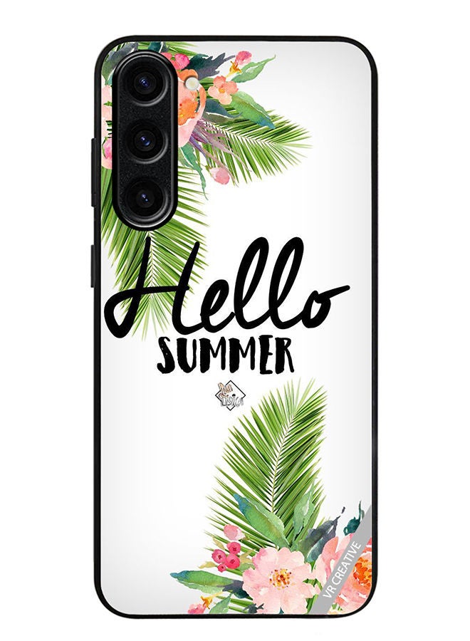 VR CREATIVE Protective Case Cover For Samsung Galaxy S23 Hello Summer Design Multicolour - Image 1