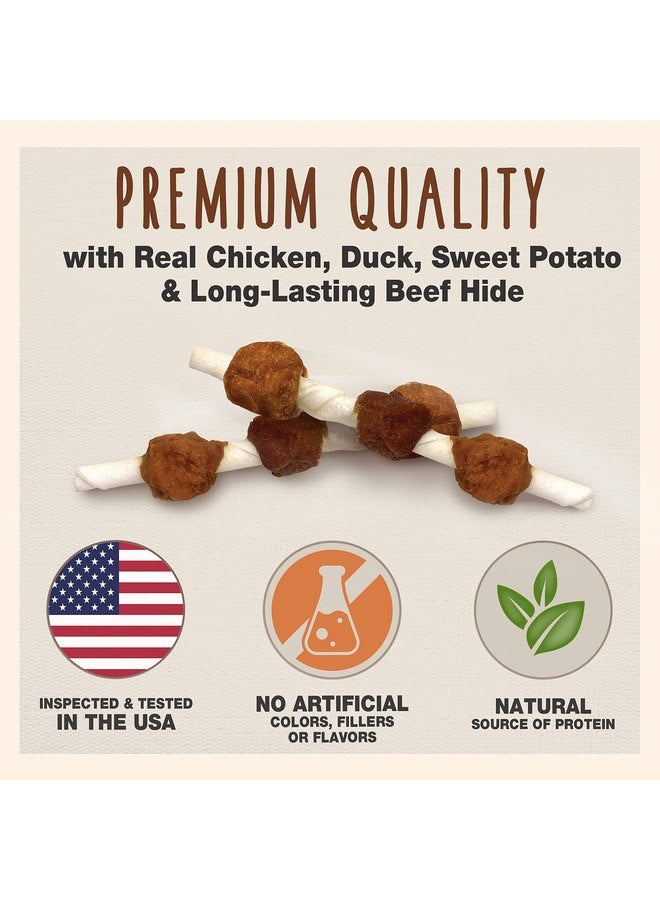 كاديت مكافآت شيش كباب لحم البقر ثلاثية النكهات من كاديت جورميه للكلاب - مكافآت صحية وطبيعية للكلاب من الدجاج والبط والبطاطا الحلوة، 5 بوصات (4 أونصات) - Image 1
