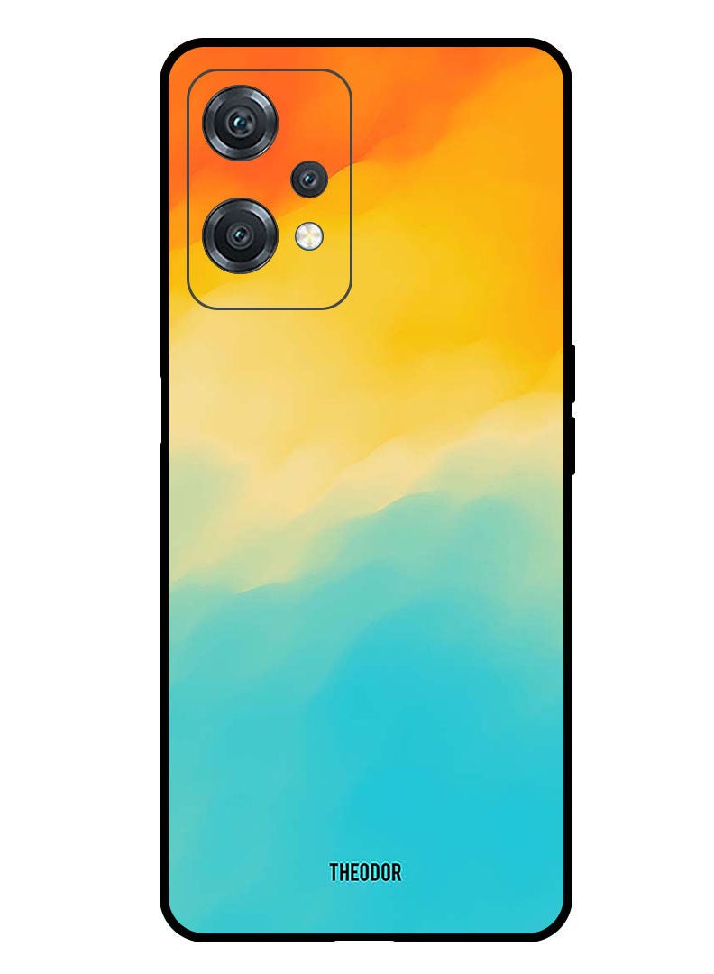 Theodor Protective Case Cover For One Plus Nord CE 2 Lite 5G     Shades Of Orange Yellow Blue  - Image 1