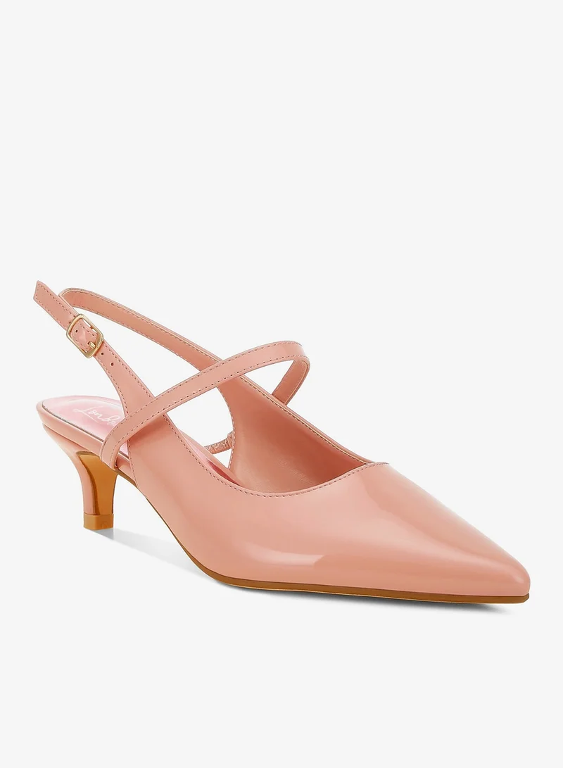 London Rag Pink Kitten Heel Slingback Sandals in Pink for Women | Best Price UAE