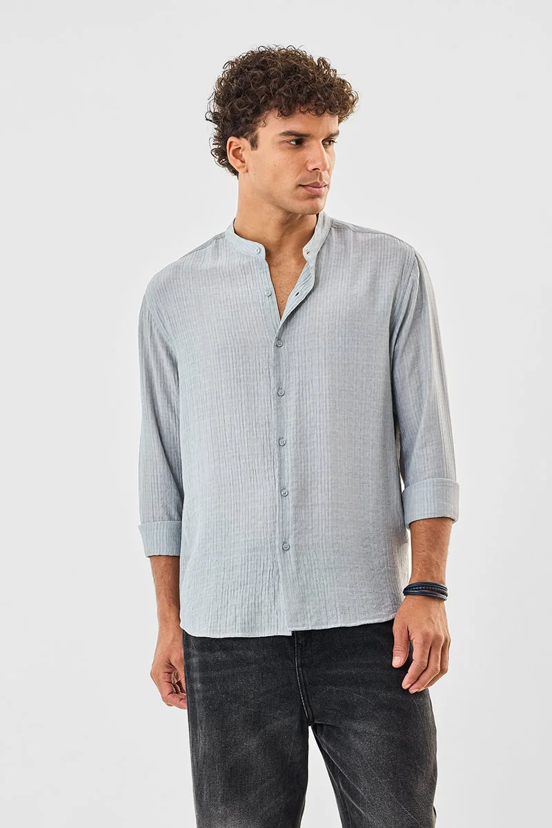 SNITCH قميص بياقة ماندرين بقصة عادية