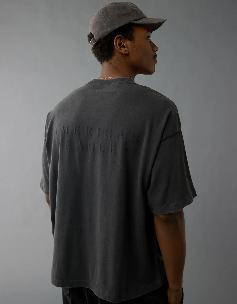 امريكان ايجل تي-شيرت فضفاض مزين بطبعة