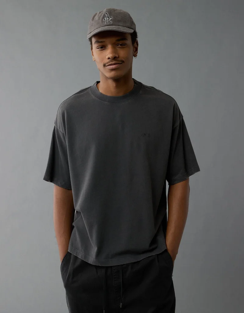 امريكان ايجل تي-شيرت فضفاض مزين بطبعة