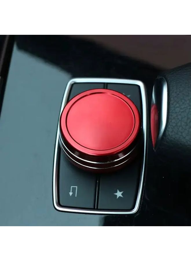 Blue Decorative Cover for Car Center Console Multimedia Navigation Knob - Image 5