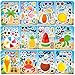 Aowplc 48 Sheets Summer Fun MakeaFace Sticker Set for Kids Create Your Own Faces with Beach Tropical Animal Stickers Ideal Summer Crafts Party Favors Creative Activities - Image 3