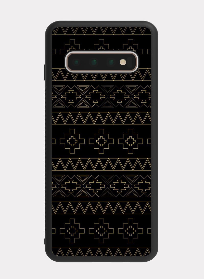 PXLAAT Samsung Galaxy S10 Plus case cover Najdi Pattern - Image 1