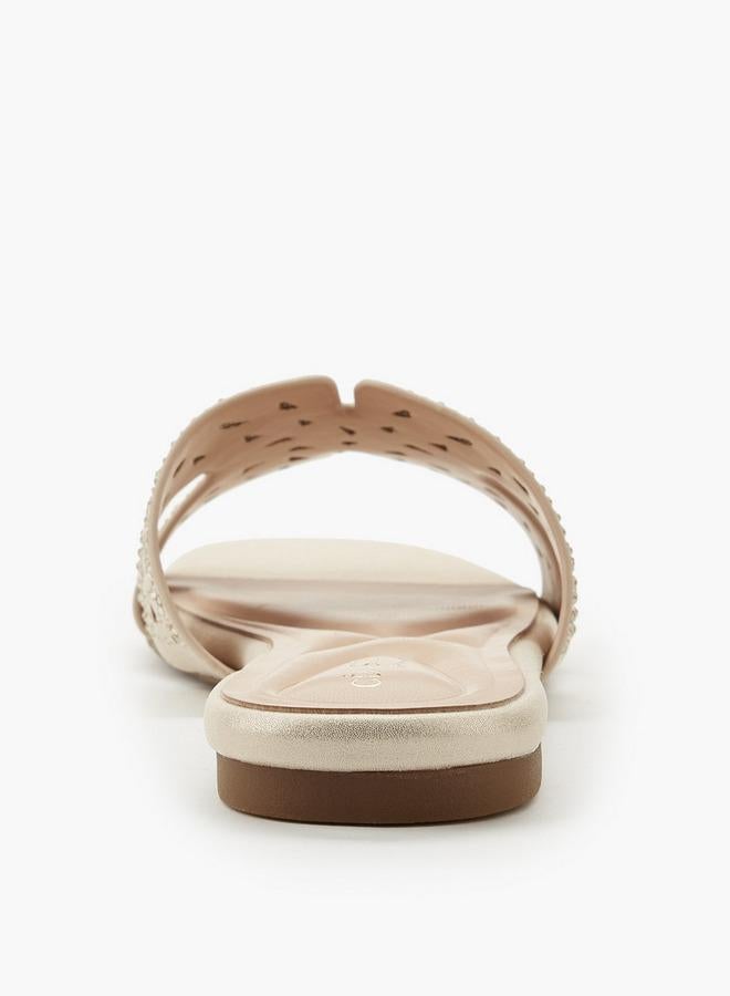 Celeste Women Embellished Flat Sandals - Image 5