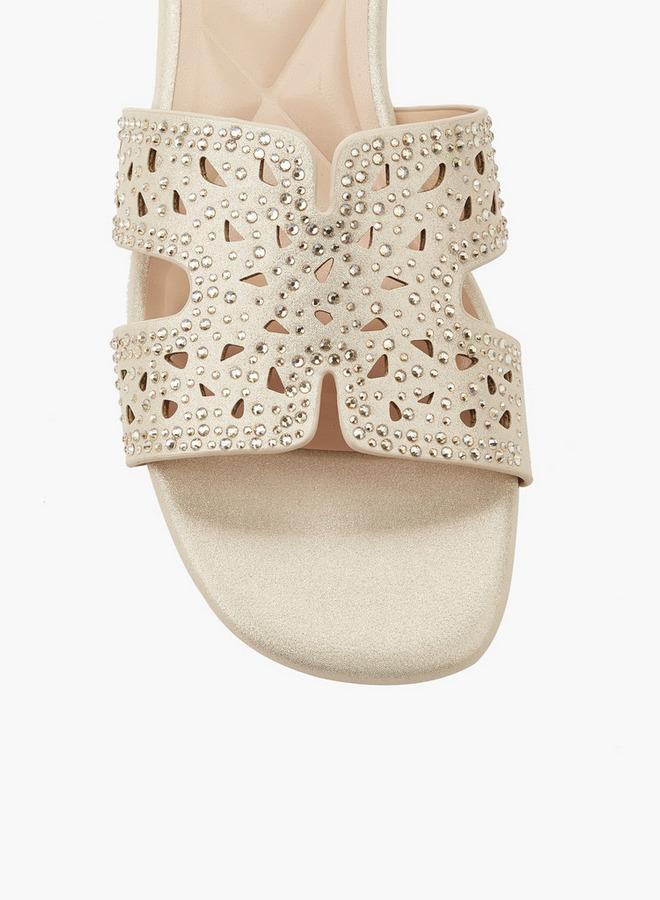 Celeste Women Embellished Flat Sandals - Image 4