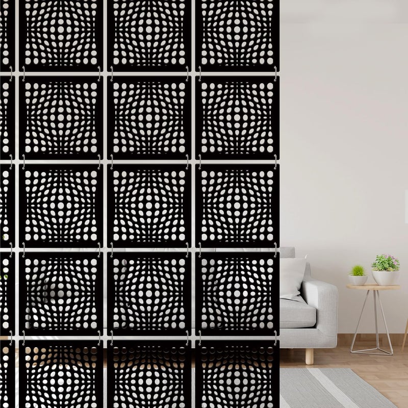 Olive Tree 12Pcs Hanging Room Divider Panel Modern Hanging Screen Partition for Home Decoration Living Room 115 x 115 12 PanelsOTD6097 - Image 2