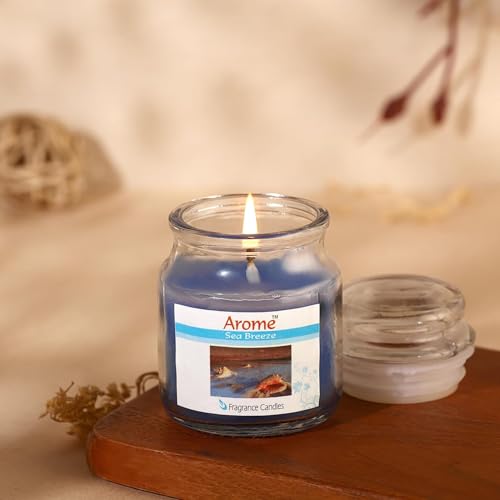 PROSPERRO LUMO by Parkash Candles – Set of 4 Fragrance Jar Candles | Lavender, Rose, Jasmine & Sea Breeze Scents | 10-Hour Burn Time | Smokeless Aroma Candles for Home Décor, Gifting & Events - Image 4