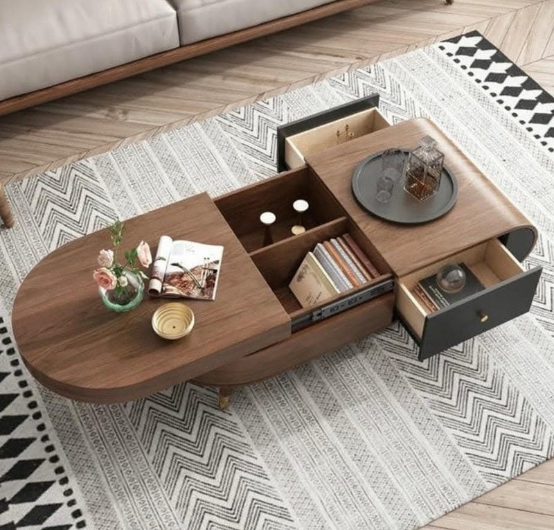 Chairo Modern Coffee Table with Unique Styling  .90 cm length, 55 cm width, and 45 cm height . - Image 1