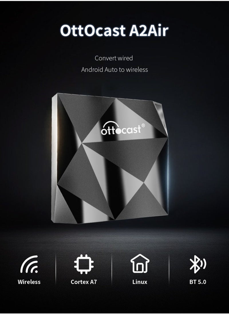 Ottocast - OTTOCAST Wireless CarPlay Adapter 2022 Speed Fastest Apple Wireless CarPlay Dongle Plug & Play 5Ghz WiFi Auto Connect No Delay Online Update, U2-AIR for OEM Wired CarPlay Cars Model Year After 2016 - Image 1