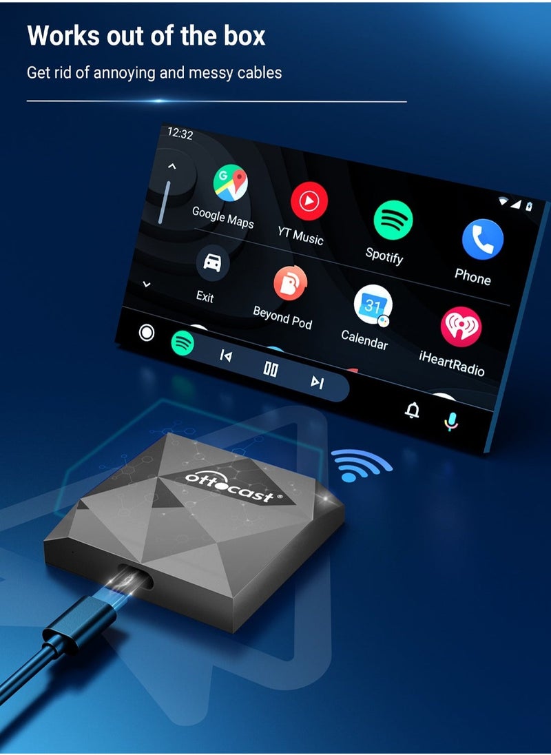 Ottocast - OTTOCAST Wireless CarPlay Adapter 2022 Speed Fastest Apple Wireless CarPlay Dongle Plug & Play 5Ghz WiFi Auto Connect No Delay Online Update, U2-AIR for OEM Wired CarPlay Cars Model Year After 2016 - Image 1