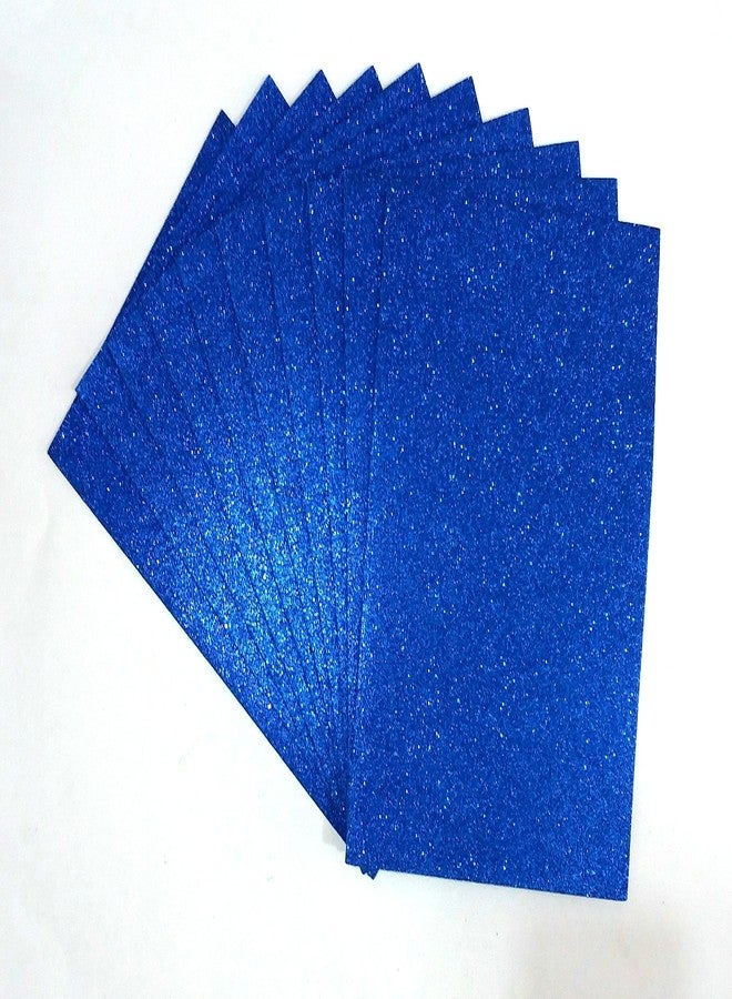 MSGH A4 Size Premium Quality EVA Foam Glitter Sheets of Assorted Colors for Art and Craft (Voilet) - Image 1