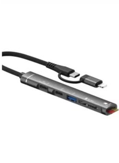 Generic 5-in-1 Card Reader Adapter for iPhone, iPad & Android – Lightning/Type-C Connector  - Image 1