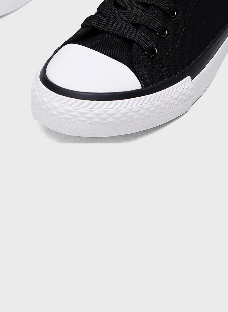 CCC Lace Up Canvas Sneakers
