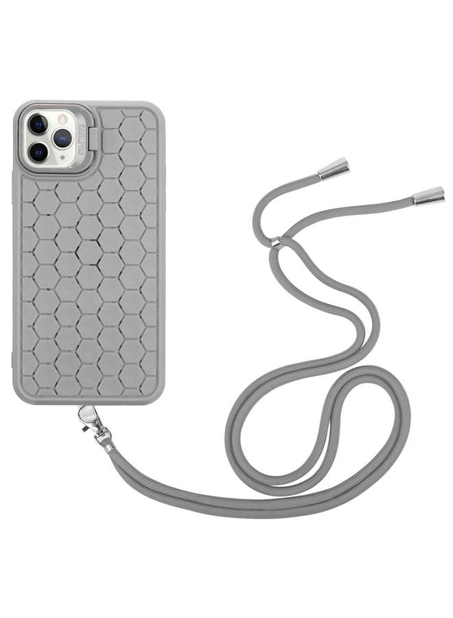 اس-توب جراب لهاتف iPhone 12 Pro مزود بحامل مشع من مادة TPU مع حبل - Image 4