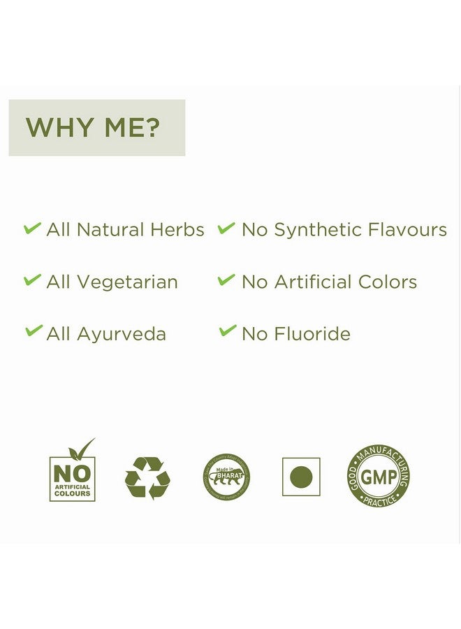 VITRO Strengthening Toothpaste 100G|Vajradanti, Meswak, Clove, Neem And Many Herbs Extracts Used For A Herbal And Non Flouride Toothpaste|100 Gm Pack Of 2 - Image 5