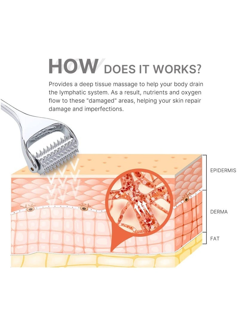 SYOSI Massage Roller Acupuncture Roller for Muscle Pain Relief Acupressure Massager Deep Tissue Massage Tool for Hand Foot Neck Arms Thighs - Image 4